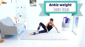 ankle weight inner thighs workout