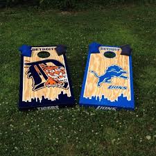 Gallery Of Cornhole Designs Cornhole Designs Football Cornhole Boards Detroit Lions Diy