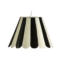 Black And White Lamp Shades Black White Stripe Scallop Edged Tole Lamp Shade Chandelier Shades Chandelier Lamp