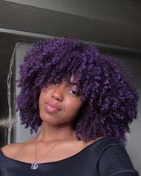 Purple Curls Purple Natural Hair Dyed Natural Hair Curly Hair Styles Naturally