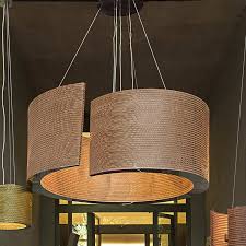 Abat jour hors norme pour pied de faïence ou à suspendre avec un câble électrique. Luce Xxl Suspension Carton Eco Design Staygreen