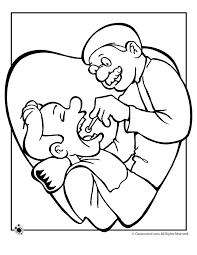 Vector illustration on a dental theme.coloring book pages for children. Dental Coloring Page Coloring Home