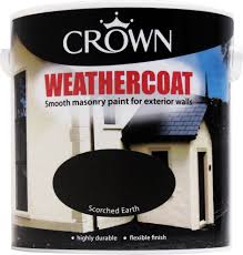 crown weathercoat colours paint 2 5 litre colour masonry