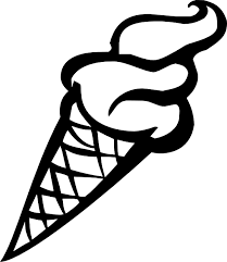 Black And White Ice Cream Real Food Ice Cream Cone Eis Black White Line Art 555px Png Free Clip Art Art Clip Art