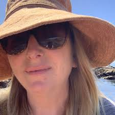 Wide Brim Sun Hat in Rust Linen Fabric for Women With Adjustable Fit