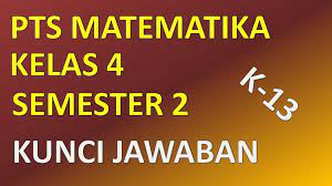 Soal Pts Matematika Kelas 4 Semester 2 Th 2020 Matematika Kelas 4 Matematika