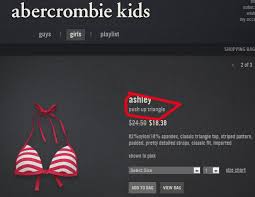 Why Is Abercrombie Selling Push Up Bikinis To 7 Year Old