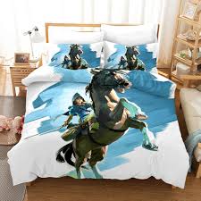 Zelda legend of zelda video game icon 7 plush set featuring link, tingle, and legend of zelda wind waker princess. 3pcs Legend Of Zelda Bedding Set Angel With Blue Wings Double Bed Set Cartoon Children S Duvet Cover Home Textile Supplies Buy At The Price Of 32 79 In Aliexpress Com Imall Com