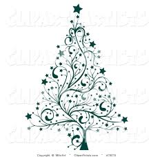 Black And White Christmas Trees Clipart Featured Clipart By Milsiart Artist 110 Christmas Tree Drawing Floral Christmas Tree Christmas Tree Clipart