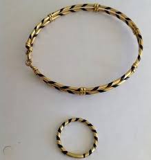 The patina blackened sterling silver will gradually wear off to produce an antique look. Fine Antique 14ct Gold Elephant Hair Bracelet And Ring 472260080 Elephant Hair Jewelry Hair Bracelet Gold Elephant