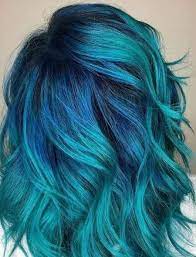 blaugrun haarfarbe mit kobalt wurzeln haarfarben blaue haare farbe fur haare