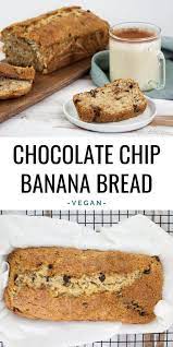 Vegan Chocolate Banana Bread Put Your Overripe Bananas To Good Use Elep In 2020 Chocolate Chip Banana Bread Recipe Vegan Sweets Treats Chocolate Chip Banana Bread