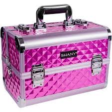 Shany Premier Fantasy Collection Makeup Artists Cosmetics Train Case Purple Diamond Walmart Com Cosmetic Train Case Makeup Train Case Makeup Training