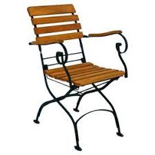 Indoor Outdoor Folding Chair Made From Robinia Wood And Wrought Iron Product Chairconstru Patio Dining Chairs Outdoor Dining Chairs Outdoor Folding Chairs