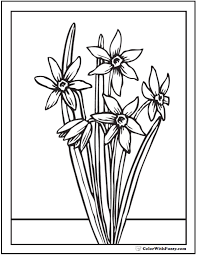 Print or download free flower coloring pages for your kids and let them enjoy the art of coloring, best to their imagination. Spring Flowers Coloring Page 28 Spring Coloring Pages