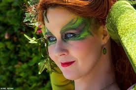 San Diego Comic Con 2015 Poison Ivy Cosplay by Jodi Payne photography by  Michael Greening #comiccon #jodipayneart #dccomics #cosplay #beautyshot  #green #blueeyes #makeup #cosplaymakeup #poisonivymakeup