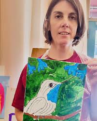 We're all about making art accessible and FUN for EVERYONE! 🎨🖌️ THRIVE  members are learning different painting techniques with community artists  like J & K Paints & Pixels and with staff at