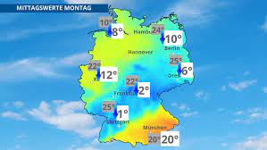 Angaben über temperatur, niederschlag und ggf. Eisheilige Diese Karte Zeigt Den Unglaublichen Temperatursturz Wetter De