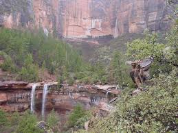National park in utah, officials said. Zion Canyon Waterfalls Seasonal Sandstone Waterfalls
