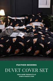 Check spelling or type a new query. Lightweight Microfiber Duvet Cover Set Feather Bedding Pattern 38 Duvet Cover Sets Duvet Covers Bed Duvet Covers