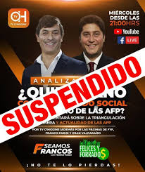 La última encuesta pulso ciudadano, de activa research, arrojó que franco parisi encabeza el listado de preferencias para que sea el próximo presidente de la república de chile. El Baquedano On Twitter Gino Lorenzini Suspende Su Transmision Programada Para Manana Junto A Franco Parisi Segun Felices Y Forrados El Evento Se Suspende Por Un Probable Hackeo De La Computadora Personal