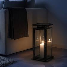 Sinnesro Lantern F Block Candle In Outdoor Grey Ikea Ireland Candle Decor Living Room Candle Lanterns Outdoor Candles