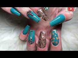 Fortunately, there are a few tricks you can use to get your acrylic nails off without making a trip to the salon. Rose Gold Teal Acrylic Pink And Grey Nails Nail And Manicure Trends