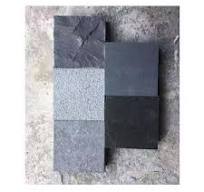 Mongolian Black Granite - Polished Flamed Finish Outdoor