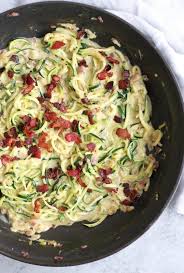 Zucchini Noodle Pasta Carbonara Recipe Carbonara Pasta Carbonara Recipe Veggie Recipes