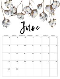 35 Best Printable June 2020 Calendars You Can Get For Free Onedesblog In 2020 June Calendar Printable Print Calendar Free Printable Calendar