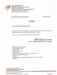 Nift Academic Calendar 2021 2022 Eduvark