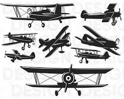 Biplane Svg Fly Svg Propeller Plane Svg Silhouette Studio Etsy In 2020 Vintage Planes Propeller Plane Airplane Silhouette