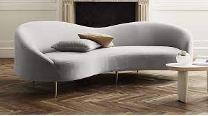 Curvo Light Grey Velvet Sofa Sold Out Reviews Cb2 Curved Sofa Pink Velvet Sofa Grey Velvet Sofa