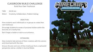 Jan 17, 2010 · softonic review the sandbox game for windows 10. Classroom Build Challenge Build Your Own Treehouse Minecraft Education Edition Education Classroom Minecraft Activities