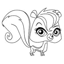 Madame pom from littlest pet shop coloring picture: Littlest Pet Shop Coloring Pages For Kids Free Printables
