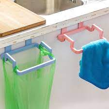 18.5cm x 14.5cm/7.28 x 5.71 (approx.) notes: Kitchen Organizer Home Cupboard Door Rack Plastic Kitchen Garbage Bags Holder Storage Shelf Kitchen Accessories Hanger Hook Kitchen Garbage Bags Garbage Bag Holder Hanging Racks