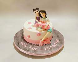 Happy birthday to my darling daughter! Mom And Daughters Cake By Urvi Zaveri Cakesdecor