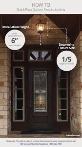 How To Choose Outdoor Lighting Garage Front Door Placement Size Height Guide Delmarfans Com