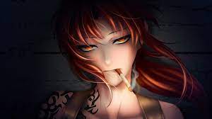 See more of badass anime girls on facebook. 4598659 Tattoo Smoking Redhead Cigarettes Black Lagoon Anime Red Eyes Revy Anime Girls Wallpaper Mocah Hd Wallpapers