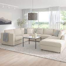 Vimle Sectional 6 Seat With Open End Gunnared Beige Ikea U Formiges Sofa Ecksofa Schlaffunktion Bequemes Sofa