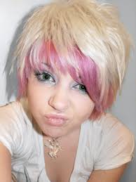 For light blonde or bleached hair. Pink And Blonde Short Hair Girl Free Image Download