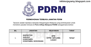 Maybe you would like to learn more about one of these? Permohonan Terbuka Sepanjang Tahun Polis Diraja Malaysia Pdrm 2019