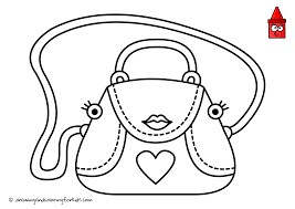 More than 5.000 printable coloring sheets. Drawing Purse Coloring Purse Handbag Drawing Coloring Page For Girls Coloring Pages Coloring Pages For Girls Printable Coloring