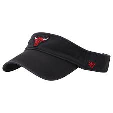 Chicago Bulls 47 Brand Women S Visor Black Womens Visor Black Visor 47 Brand