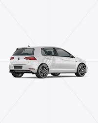 Download Hatchback 5 Doors Mockup Back Half Side View In Vehicle Mockups On Yellow Images Object Mockups PSD Mockup Templates