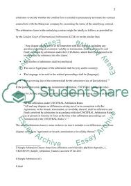 You have had a contract with a company for over ten years which is supposed to send in employees. Arbitration Coursework Example Topics And Well Written Essays 2500 Words