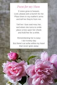 Poem For Loss Of Mother Loss Of Mother Funeral Quotes Dying Well