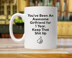 Buying an anniversary gift can be a conundrum. Amazon Com 1 Year Anniversary Gift Girlfriend Girlfriend Dating Gift Girlfriend Gift Girlfriend Kitchen Dining