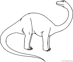 Dogs love to chew on bones, run and fetch balls, and find more time to play! Very Simple Brontosaurus Coloring Page Coloringall