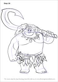 Click on the button below the picture! Learn How To Draw Maui From Moana Moana Step By Step Drawing Tutorials